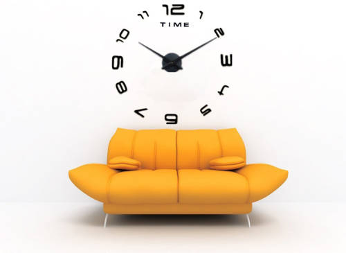 STUNNING 3D DIY Wall Number Clock LARGE