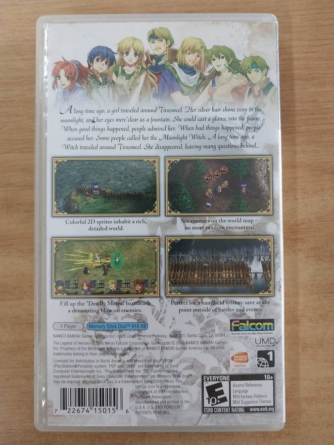 The Legend of Heroes 2 Prophecy of the Moonlight Witch - PSP
