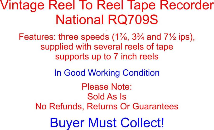 Reel To Reel Vintage 1972 Tape Machine