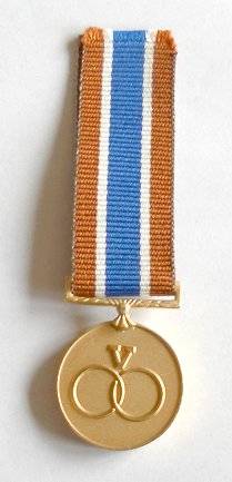 MINIATURE VENDA DISTINGUISHED SERVICE MEDAL GOLD