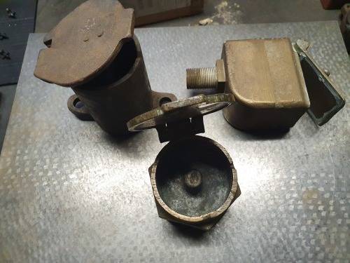 Three SAR Steam Locomotive Oil Pots