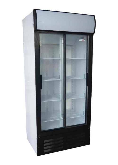Beverage Cooler 890 Double Sliding Door  Industrial Catering Equipment