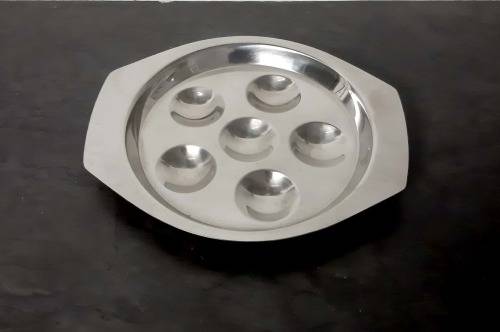 Snail Dish S/Steel 6 Hole:CLEARANCE SALE