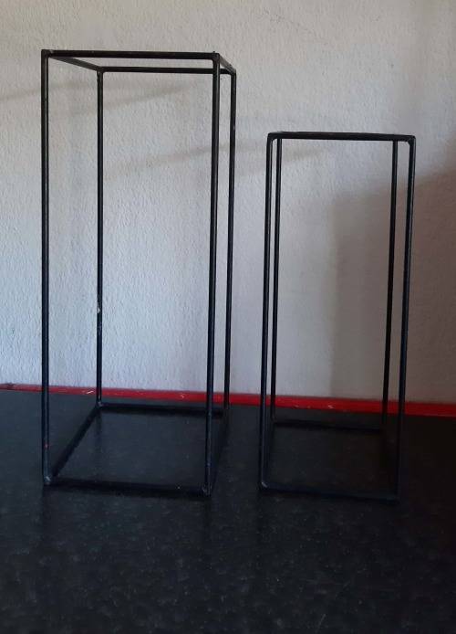 2 x Black Steel Stands CLEARANCE SALE