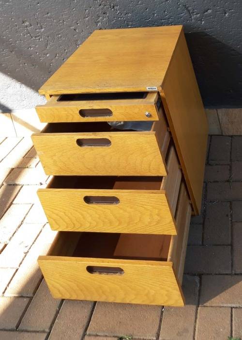 Wooden File Cabinet with 4 Drawers : CLEARANCE SALE