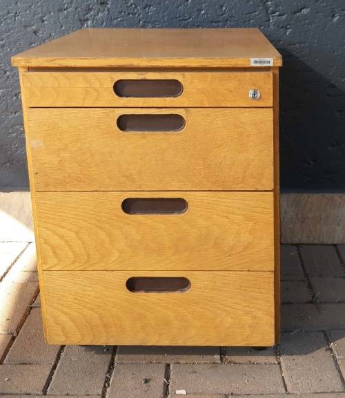Wooden File Cabinet with 4 Drawers : CLEARANCE SALE