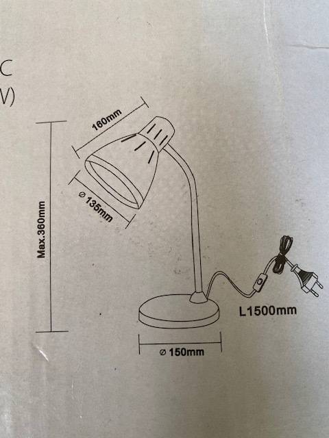 Black Bright star lighting Table Lamp