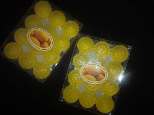 CANDLES SCENTED LEMON 12 Piece **30x20mm** 2 Packs per Bid