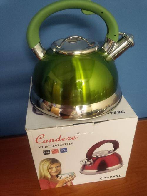 INDUCTION WHISTLING KETTLE ** Lime Green as per picture