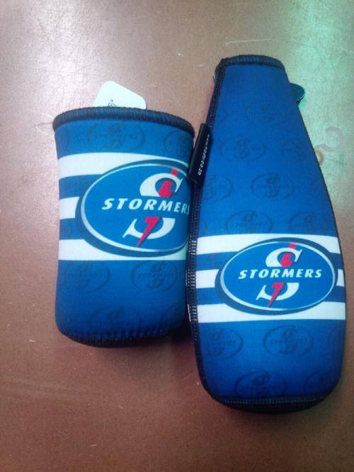 STORMERS RUGBY PACK - 1x Rugby Can Cooler 1x Rugby Bottle Cooler ORIGINAL NEOPRENE ** 3 on AUCTION