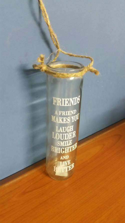 Hanging Glass candle Vase 15cm long ### 4 on Auction********