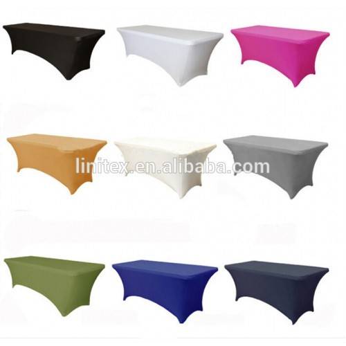RECTANGULAR 4 WAY Black STRETCH TABLE CLOTH ideal for Trestle Tables