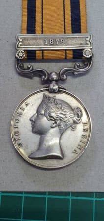 SOUTH AFRICAN GENERAL SERVICE WAR MEDAL 1879,VERY RARE