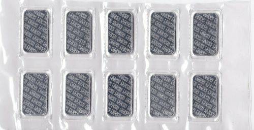 11 X SILVER BULLION BARS 1oz