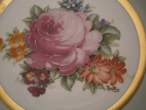 Absolutely stunning  Limoge (France)  China -  Two Handpainted Plates