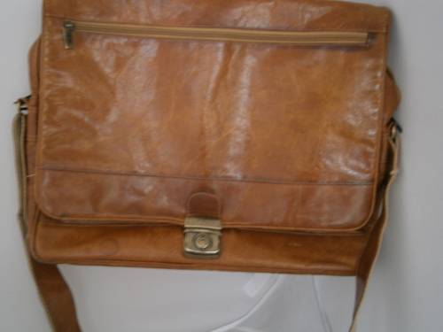Genuine Leather  Shoulder Laptop bag