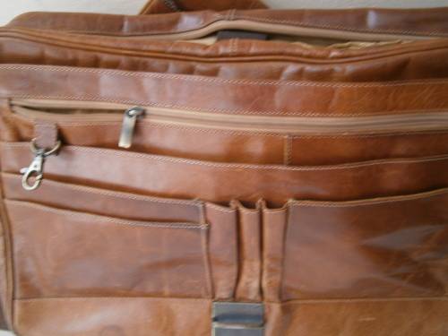 Genuine Leather  Shoulder Laptop bag