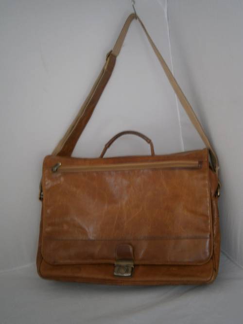 Genuine Leather  Shoulder Laptop bag