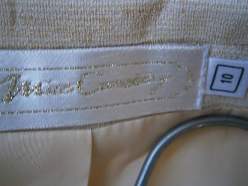2 pieces Cream Colour Suit: Dress and Jacket. New.