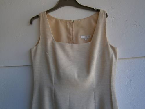 2 pieces Cream Colour Suit: Dress and Jacket. New.
