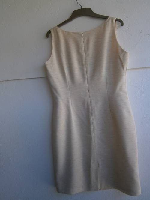 2 pieces Cream Colour Suit: Dress and Jacket. New.