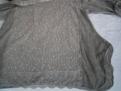 Lovely Tunic /Blouse with lace and sequins in size - M-L