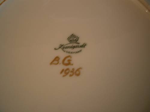 Dresden Hand painted  Porcelain  Plate