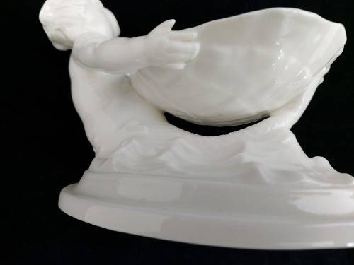 Royal Worcester Blanc De Chine Marine Themed Salt Dishes