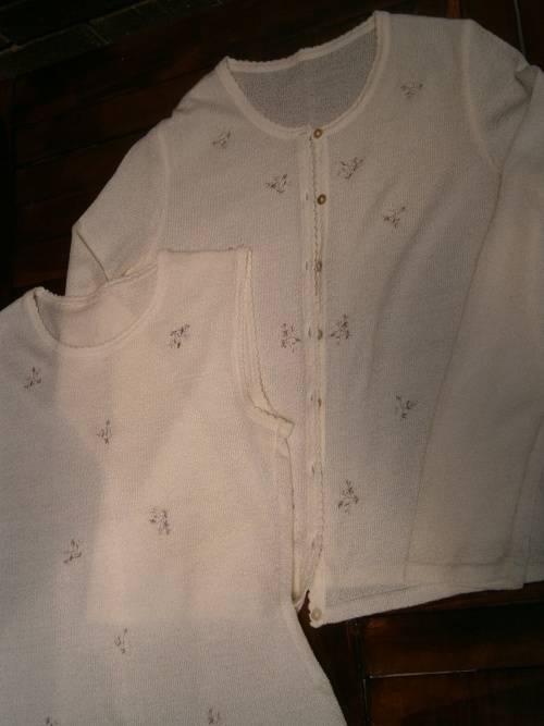 Knitted Cardigan and Top