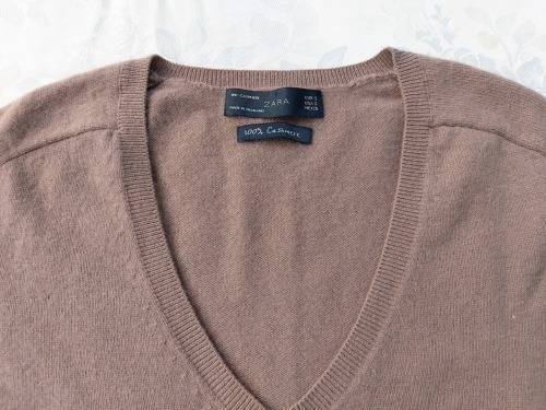 100% Cashmere  knit pullover by Zara