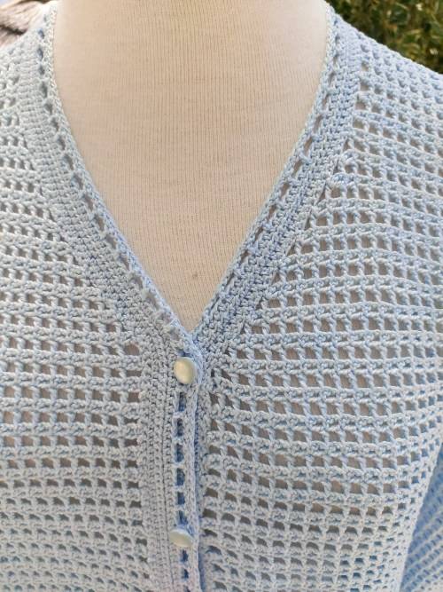 Hand crocheted Cardigan