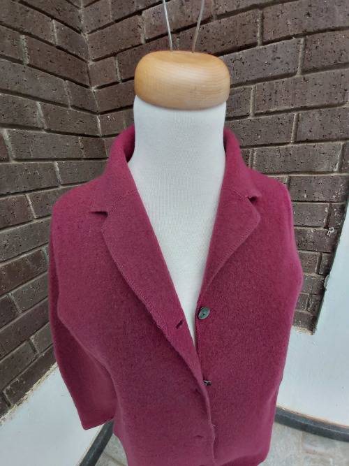 Boiled Wool Cardigan