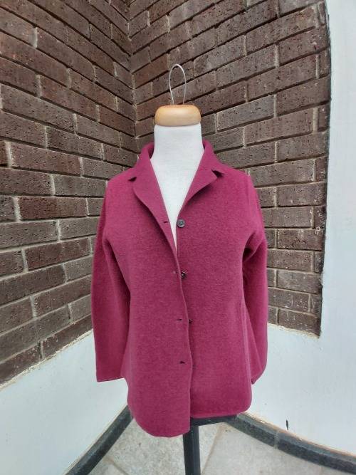 Boiled Wool Cardigan