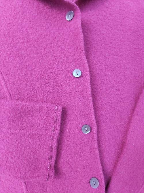 Boiled Wool Cardigan