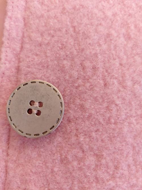 Boiled Wool Pink Coat by Concept UK