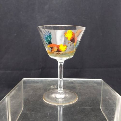 Set of six cocktail glasses.