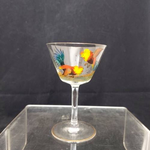 Set of six cocktail glasses.