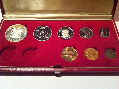 1979 SA Long Proof Coin Set "No Gold" - Nic Diederichs