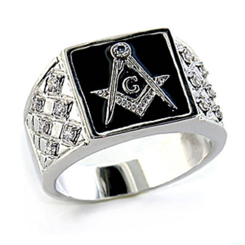 " The Lost Sign" - GENTS MASONIC SILVER RING