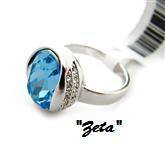 Size 8 - "ZETA" SASSY AQUAMARINE RING