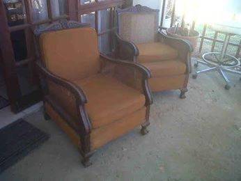 2 x ball & claw chairs in good condition...think it is imbuia