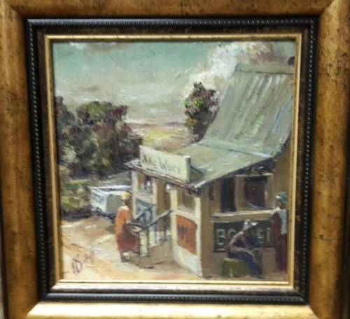 Original Adriaan Boshoff Jr.....oil...."All Ware" 205 x 210 mm....Framed.....