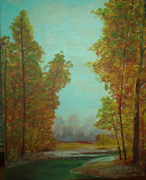 talk to the trees...................original oil
