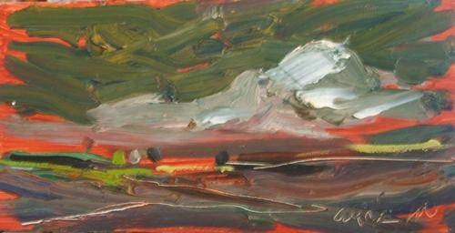 Original Corne Weideman...oil on board....100 x 190 mm