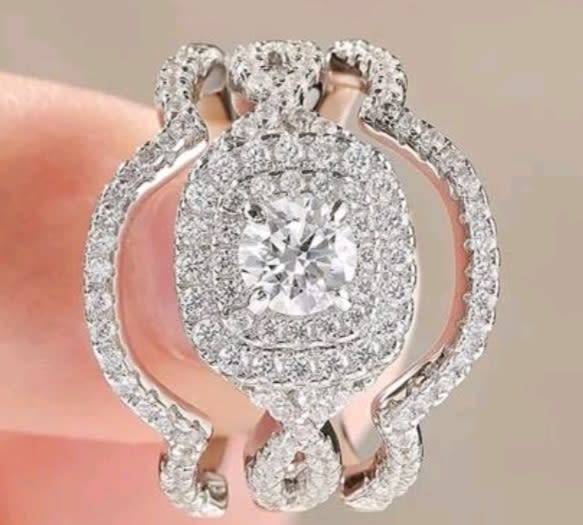 3pcs/Set 925 Sterling Silver Wedding Ring