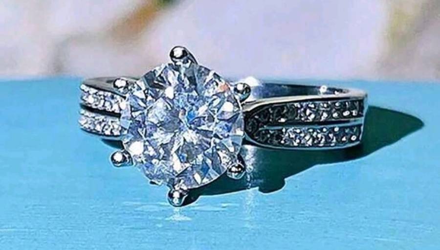 S925 Sterling silver Moissanite Ring