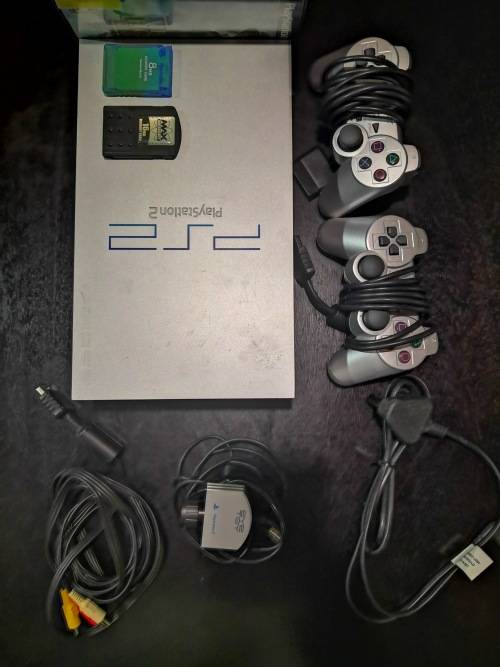 Sony Playstation 2 Silver Edition with games