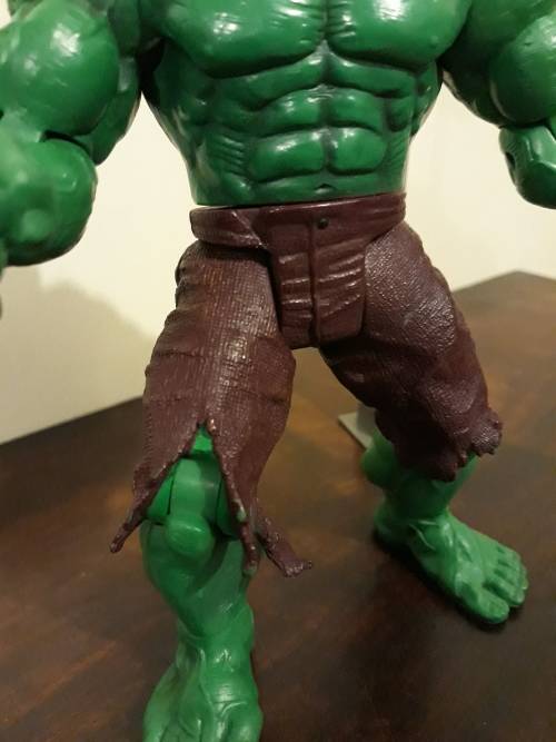 Vintage Hulk Action Figure with SMASH Action and Traffic Light Prop