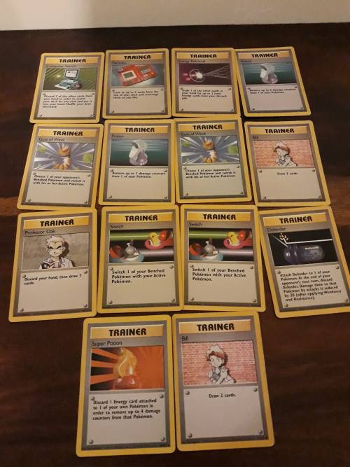 Pokemon Trainer cards x14