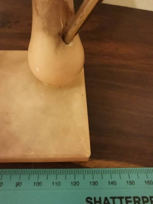 Hand Carved Italian Alabaster Duo